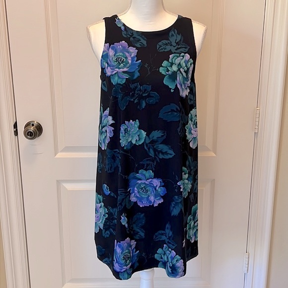 NEW LOFT Floral Sleeveless Dress S Petite - Picture 3 of 11